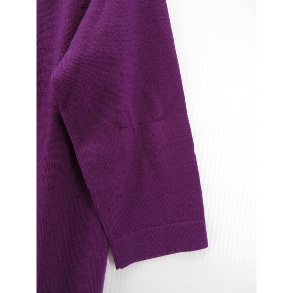 Coach Sweater Large Merino Wool Cardigan Button Up Pockets Knit * - Picture 3 of 12